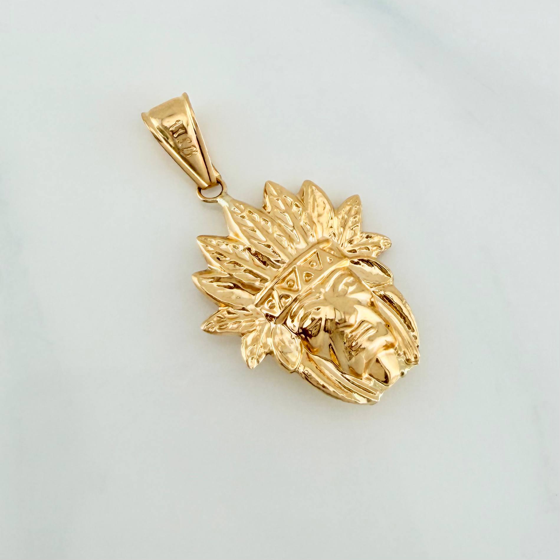 Dije Indio 1.85 g / 3.6 cm Oro Amarillo 18K