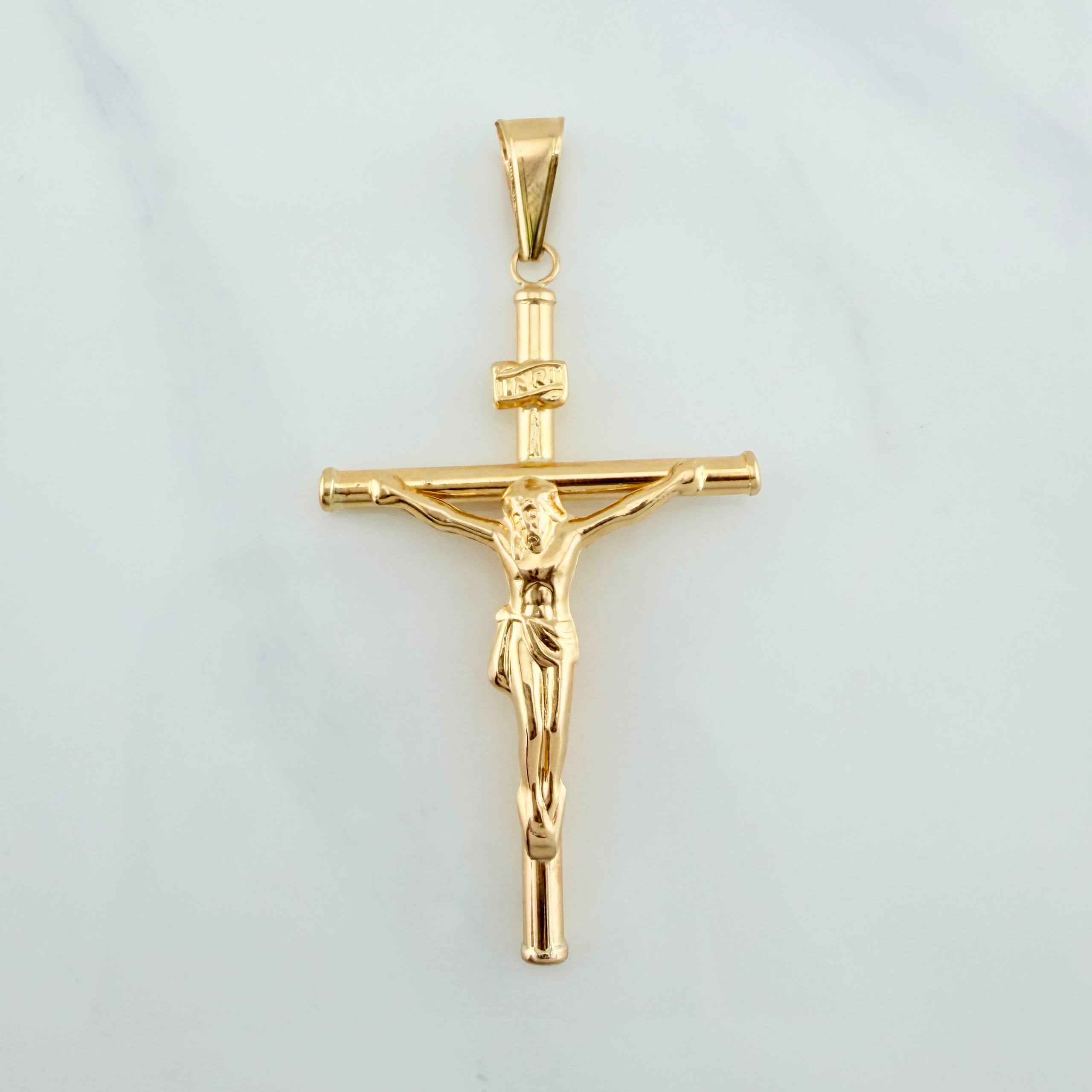 Dije Cruz Cristo 2.9 g / 5.4 cm Oro Amarillo 18K