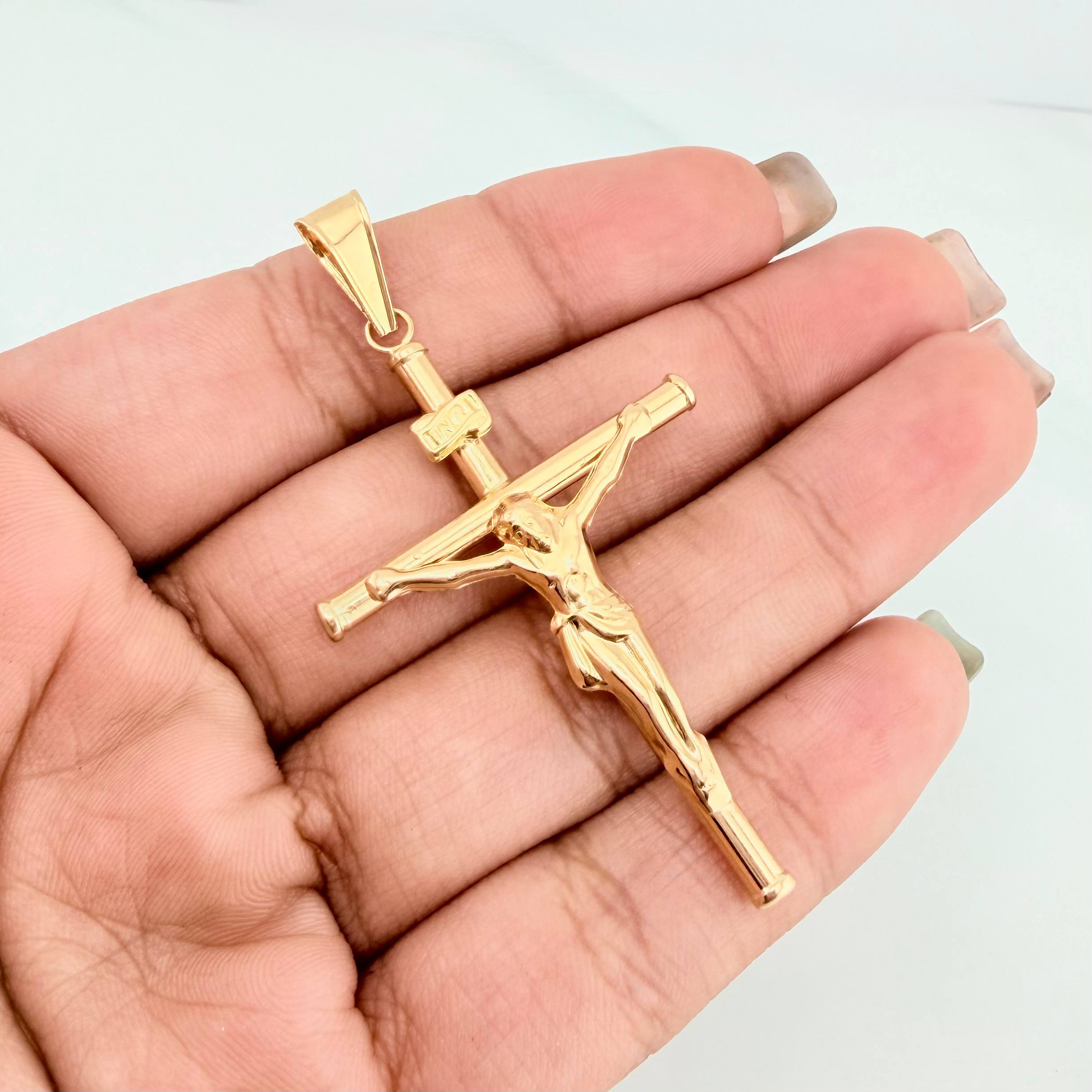 Dije Cruz Cristo 2.9 g / 5.4 cm Oro Amarillo 18K