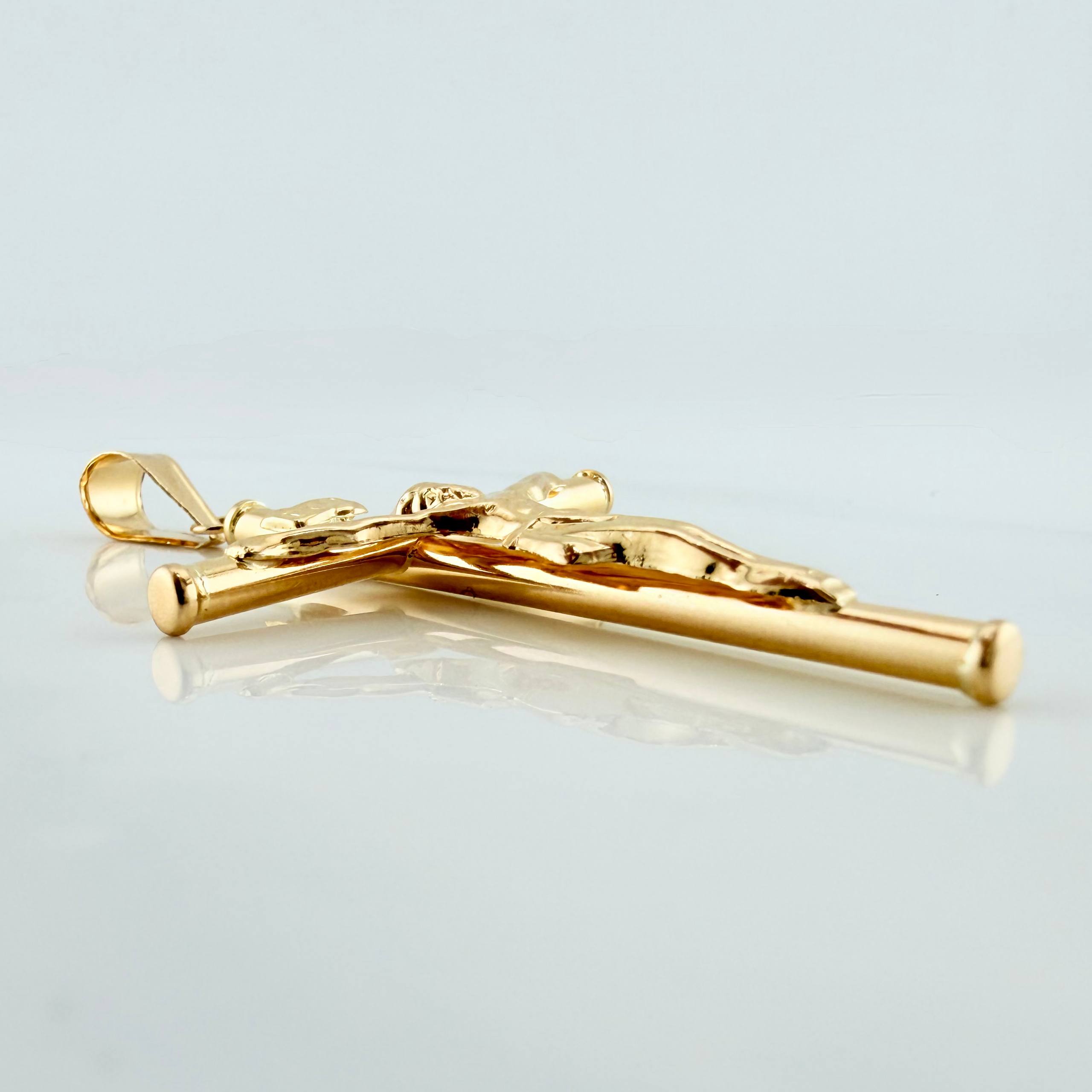 Dije Cruz Cristo 3.15 g / 5.8 cm Oro Amarillo 18K