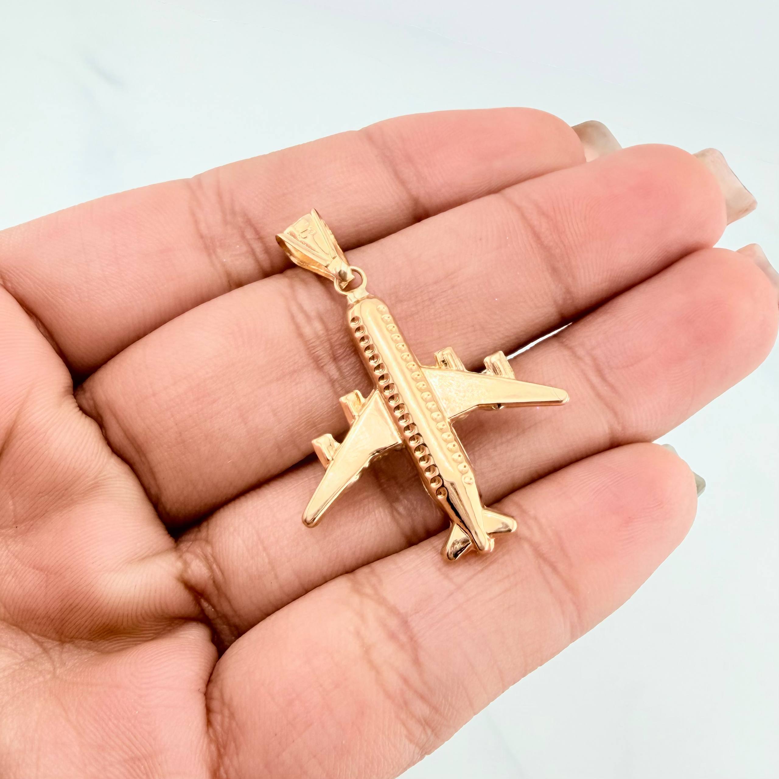 Dije Avion 1.6 g / 3.7 cm Oro Amarillo 18K