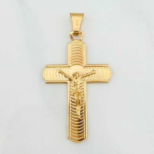 Dije Cruz Cristo 6.4 g / 5 cm Oro Amarillo 18K
