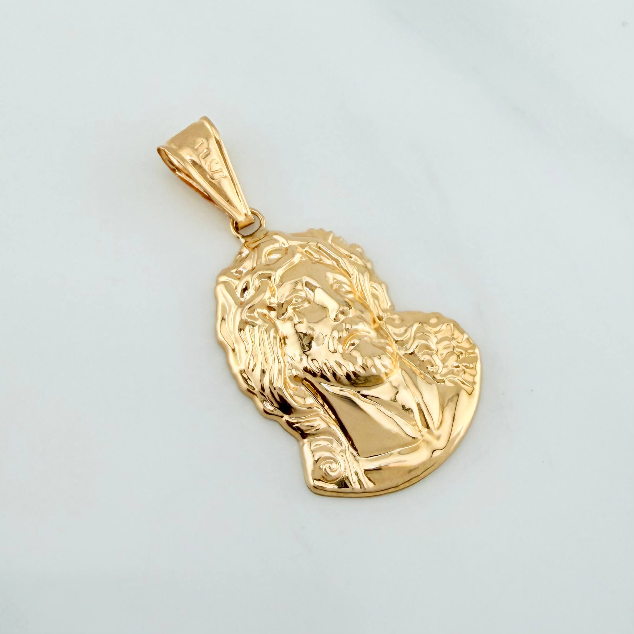 Dije Rostro Cristo 2.05 g / 3.6 cm Oro Amarillo 18K