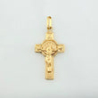 Dije Cruz Cristo San Benito 2 g / 3.8 cm Oro Amarillo 18K
