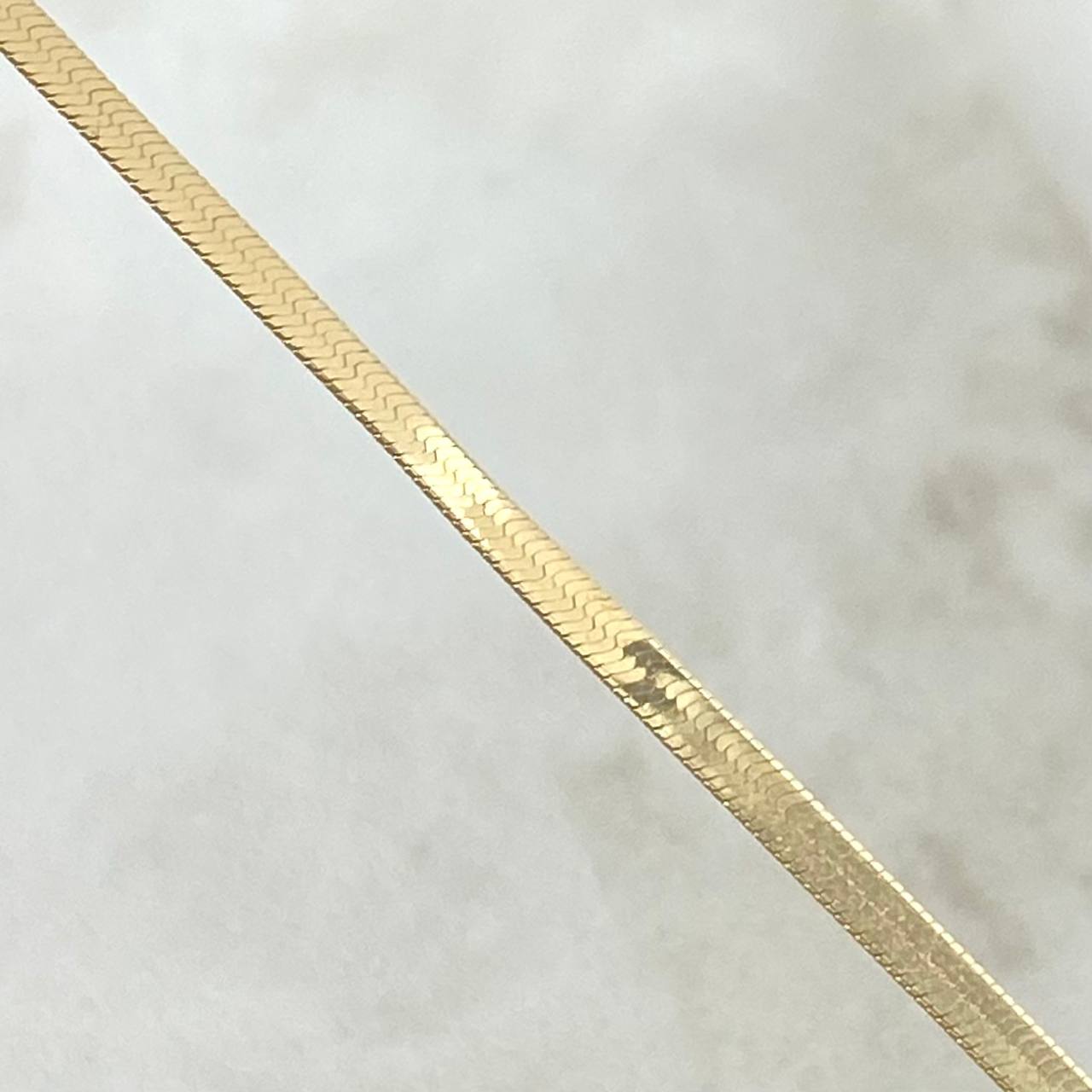 Cadena Espejo 3.85gr / 40cm / 2.5mm Oro Amarillo +3 *