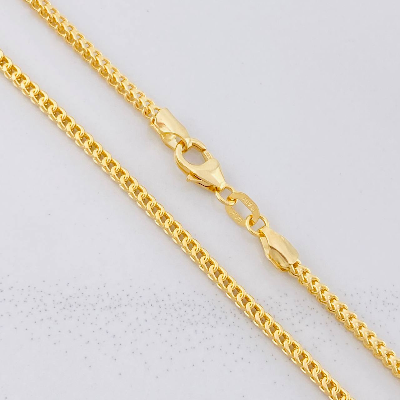 Cadena Franco 7.4g / 60cm / 1.7mm Oro Amarillo 18K