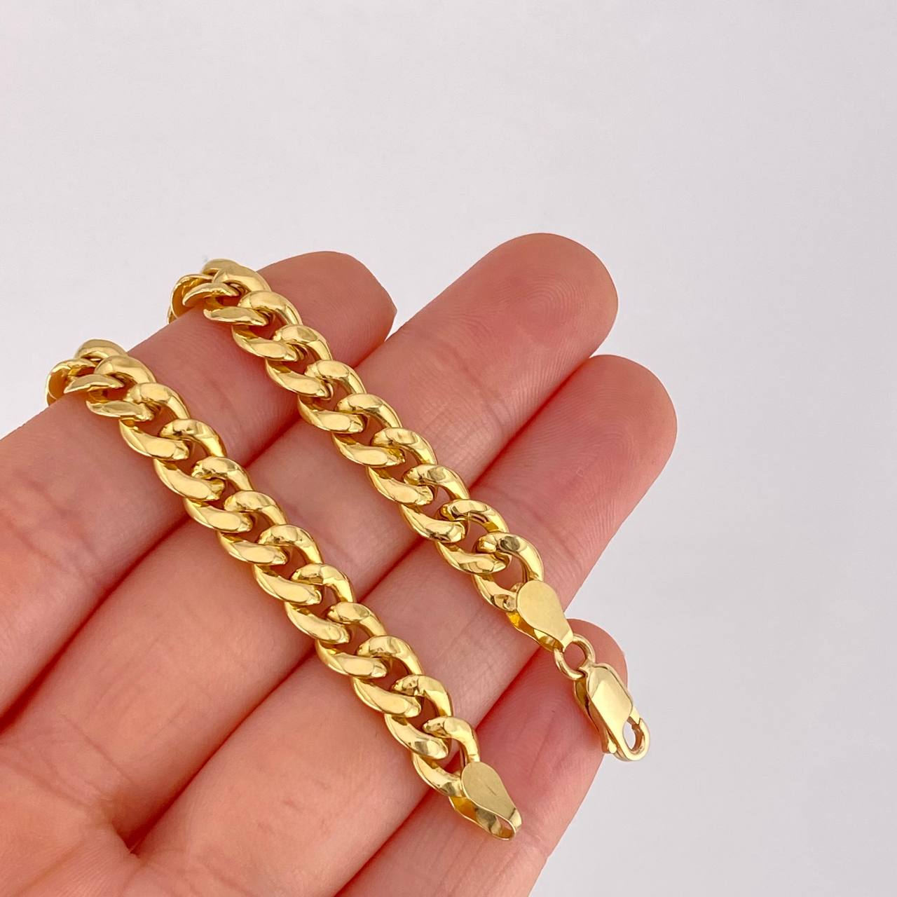 Pulso Cubano 5g / 19.3cm / 6.9mm Oro Amarillo 18K