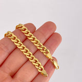 Pulso Cubano 5.2g / 20.3cm / 6.9mm Oro Amarillo 18K