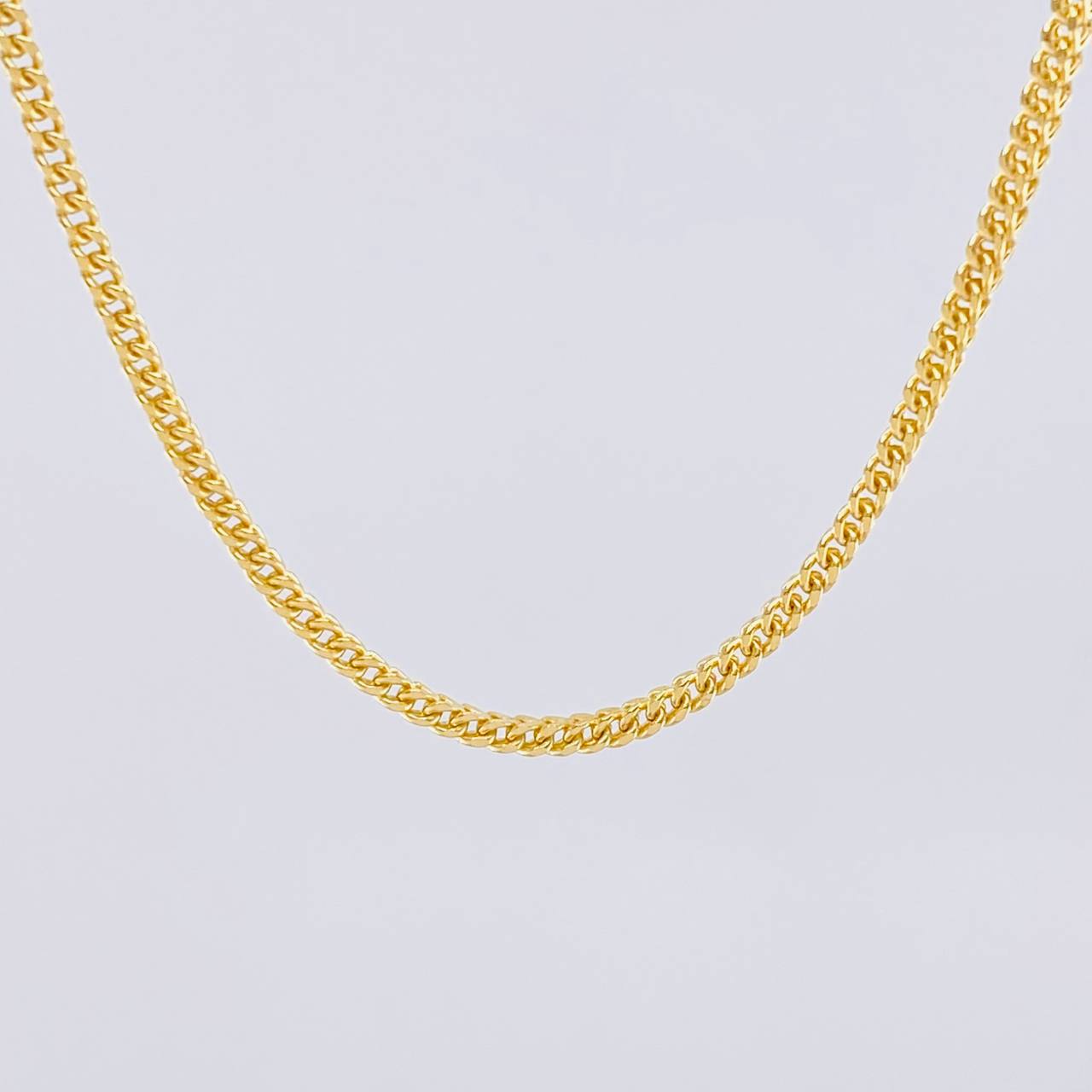 Cadena Franco 9.1g / 60cm / 2.2mm Oro Amarillo 18K