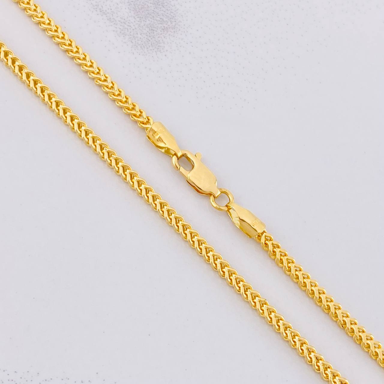 Cadena Franco 9.2g / 60cm / 2.2mm Oro Amarillo 18K
