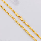 Cadena Franco 9.1g / 60cm / 2.2mm Oro Amarillo 18K