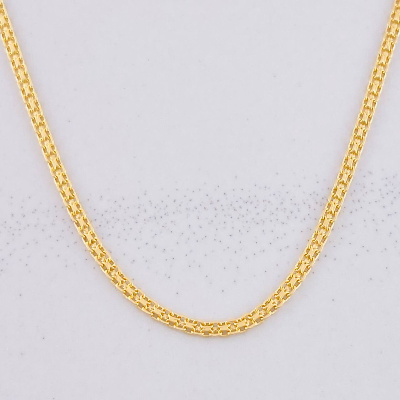 Cadena China 3.2g / 60cm / 1.4mm Oro Amarillo 18K