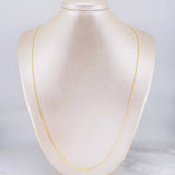 Cadena China 3.2g / 60cm / 1.4mm Oro Amarillo 18K