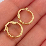 Candongas Ozy 0.9gr / 1.5cm / Oro Amarillo 18K %
