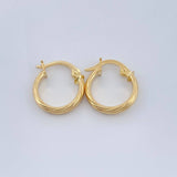 Candongas Ozy 0.9gr / 1.5cm / Oro Amarillo 18K %