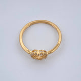 Anillo Silueta Corazon 1.65gr / T4 3/4 / Oro Amarillo 18K %