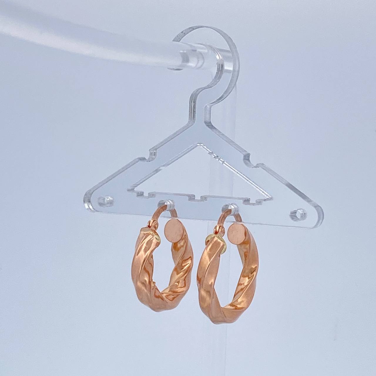 Candongas Kari 2.85gr / 2.2cm / Oro Rosa 18K %