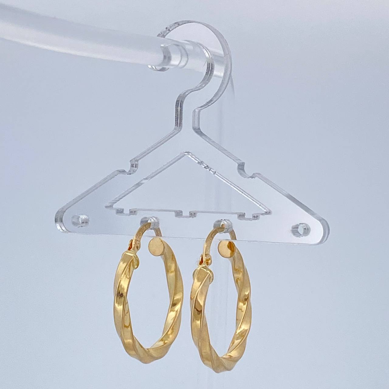 Candongas Kari 2.15gr / 2.5cm / Oro Amarillo 18K %