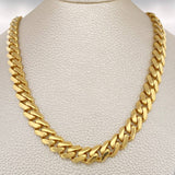 Cadena Cubana Monaco 37.7gr / 62cm / 9mm Oro Amarillo +4 18K $
