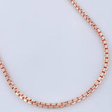 Cadena Veneciana 28.7gr / 60.5cm / 2.7mm Dos Oros Blanco Rosa +3 18K $