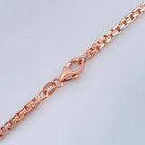 Cadena Veneciana 28.7gr / 60.5cm / 2.7mm Dos Oros Blanco Rosa +3 18K $