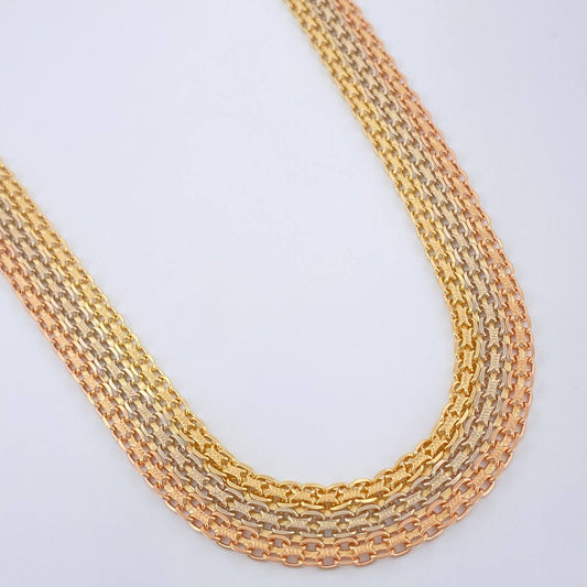 Cadena China 52.3gr / 61cm / 11.3mm Tres Oros +1 18K $