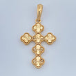 Dije Cruz Trebol 4.55gr / 4.3cm / Oro Amarillo Nac.Esp. 18K %
