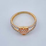 Anillo Corona Rx Doble Carril 2.4gr / T7 / Tres Oros 18K %