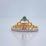 Anillo Tiara 15s 2gr / T6 1/2 / Tres Oros 18K %