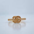 Anillo Olas Cruzadas 2.15gr / T6 / Oro Amarillo 18K %