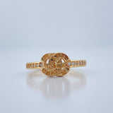 Anillo Olas Cruzadas 2.15gr / T6 / Oro Amarillo 18K %