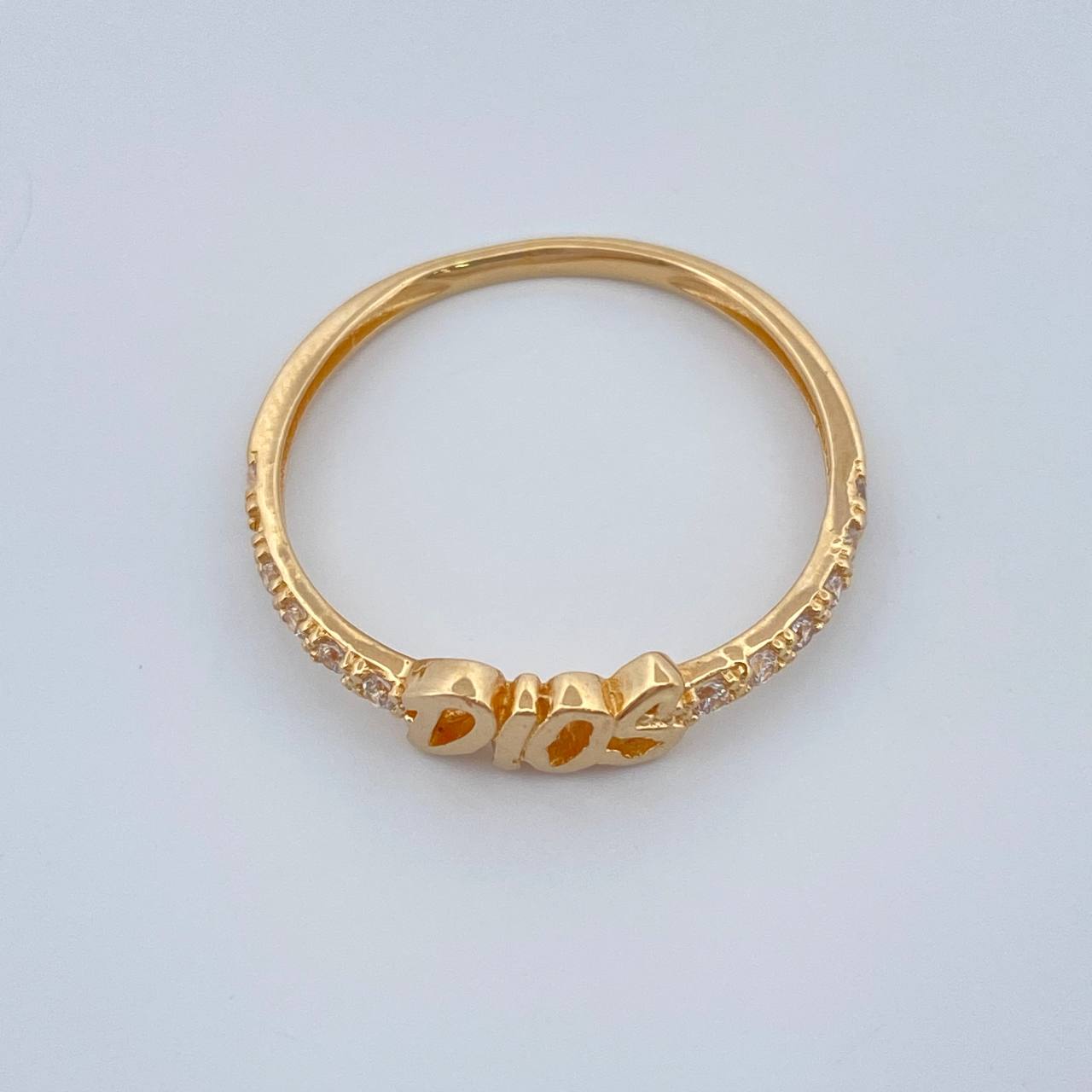 Anillo Dios 1.35gr / T7 / Oro Amarillo 18K %