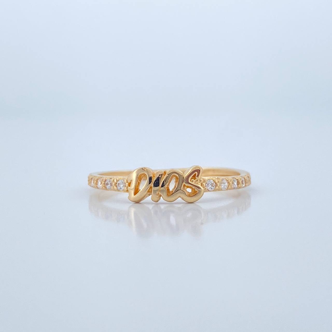 Anillo Dios 1.35gr / T7 / Oro Amarillo 18K %