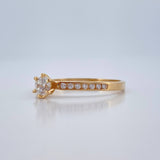 Anillo Solitario 1.9gr / T8 / Oro Amarillo 18K %