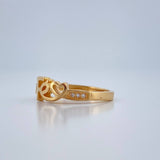 Anillo Corazon Fe 2.1gr / T6 / Oro Amarillo 18K %