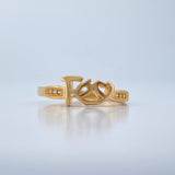 Anillo Corazon Fe 2.1gr / T6 / Oro Amarillo 18K %