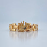 Anillo Corona Cadena Rx 1.95gr / T6 1/2 / Oro Amarillo 18K %