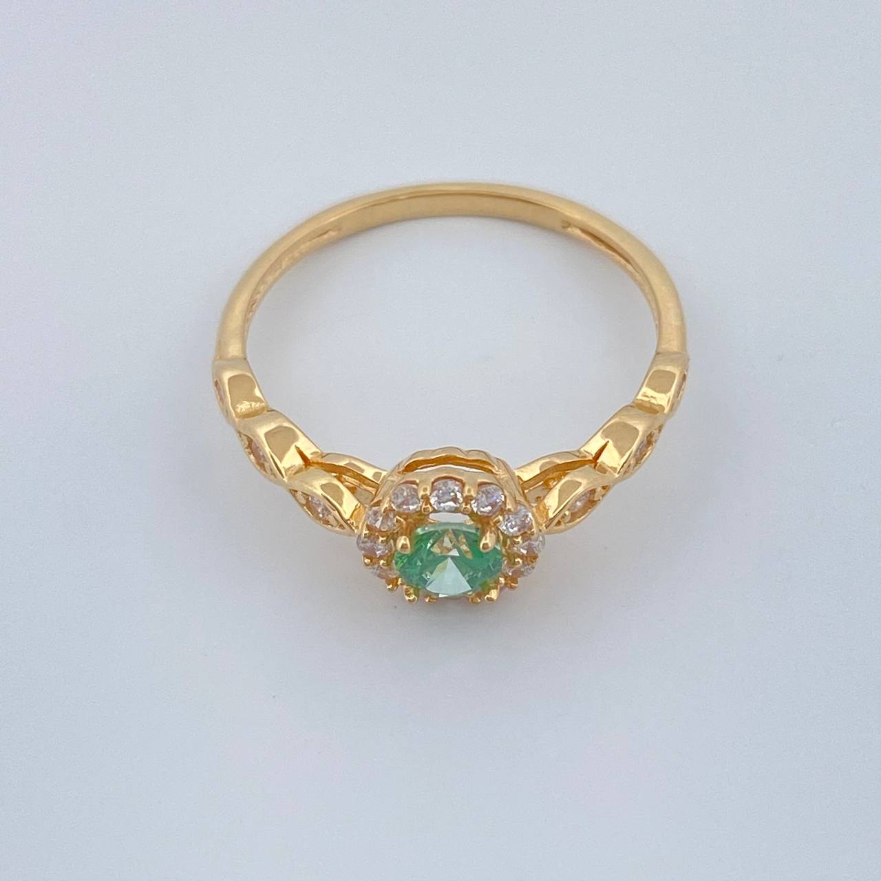 Anillo Halo Ojos 1.75gr / T6 / Oro Amarillo 18K %