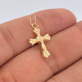 Dije Cruz Cristo 0.85gr / 2.5cm / Oro Amarillo 18K %