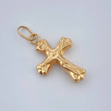 Dije Cruz Cristo 0.85gr / 2.5cm / Oro Amarillo 18K %