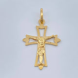 Dije Cruz Gotica 1.15gr / 3.4cm / Oro Amarillo 18K %