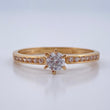 Anillo Solitario 1.9gr / T8 / Oro Amarillo 18K %