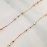Cadena Aro Seguido Bolas 1.75 g / 45.5 cm / 1.5 mm Tres Oros 18K