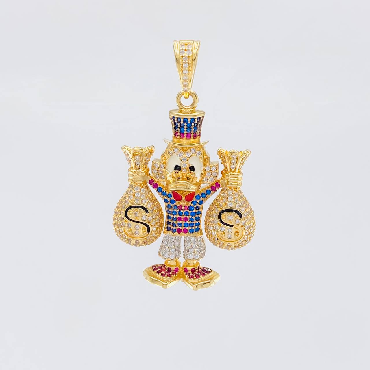 Dije Pato Bolsas Dinero 15.2g / 4.7cm Oro Amarillo 18K