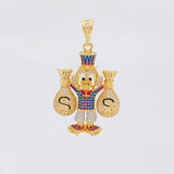Dije Pato Bolsas Dinero 15.2g / 4.7cm Oro Amarillo 18K
