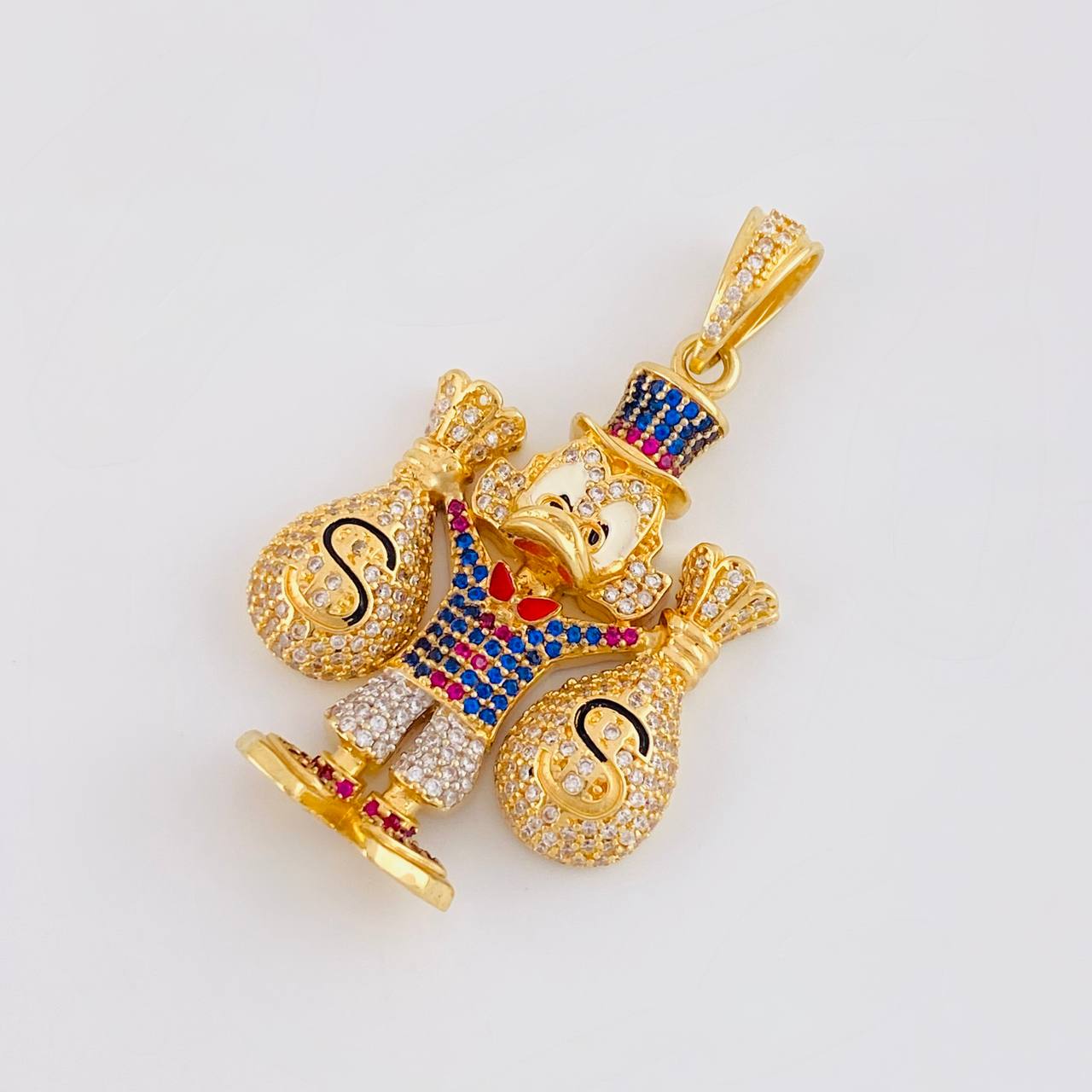 Dije Pato Bolsas Dinero 15.2g / 4.7cm Oro Amarillo 18K