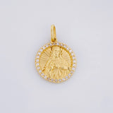Dije Circulo Sagrado Corazón 2.65g / 2.4cm Oro Amarillo 18K