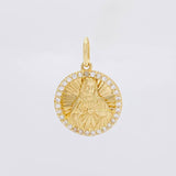 Dije Circulo Sagrado Corazón 2.7g / 2.4cm Oro Amarillo 18K