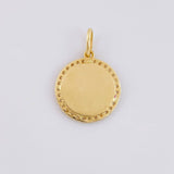 Dije Circulo Sagrado Corazón 2.65g / 2.4cm Oro Amarillo 18K