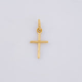 Dije Cruz Lisa 0.45g / 2cm Oro Amarillo 18K